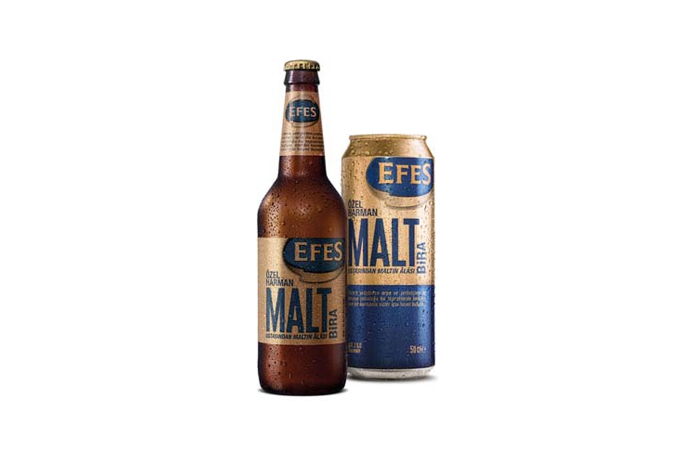 Efes Pilsen Malt Beer, packaging de bière de malt 