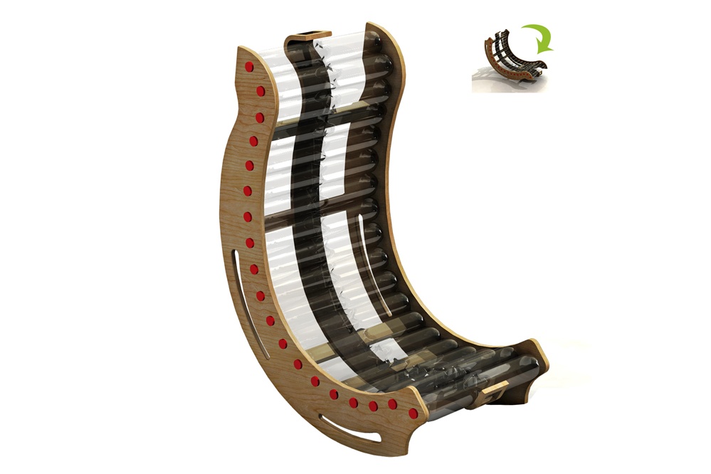 KusKus Chair, fauteuil à bascule convertible en chaise longue