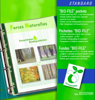 Gamme de pochettes Bio-File