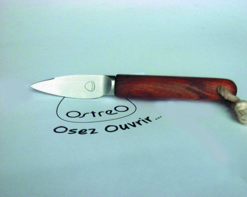 Couteau et plateau à huîtres Ostreo