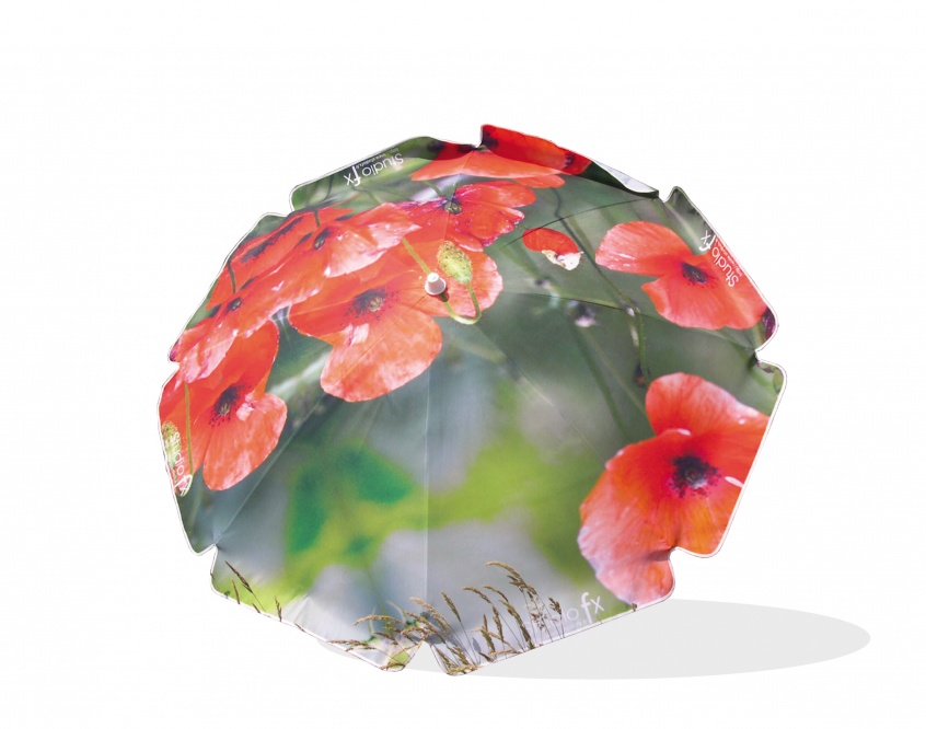 plaquage d’images sur parasol