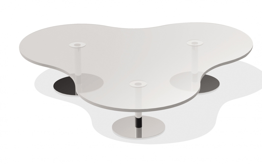 Table basse trilobée