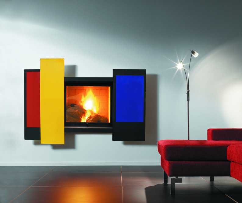 Chromifocus cheminée contemporaine