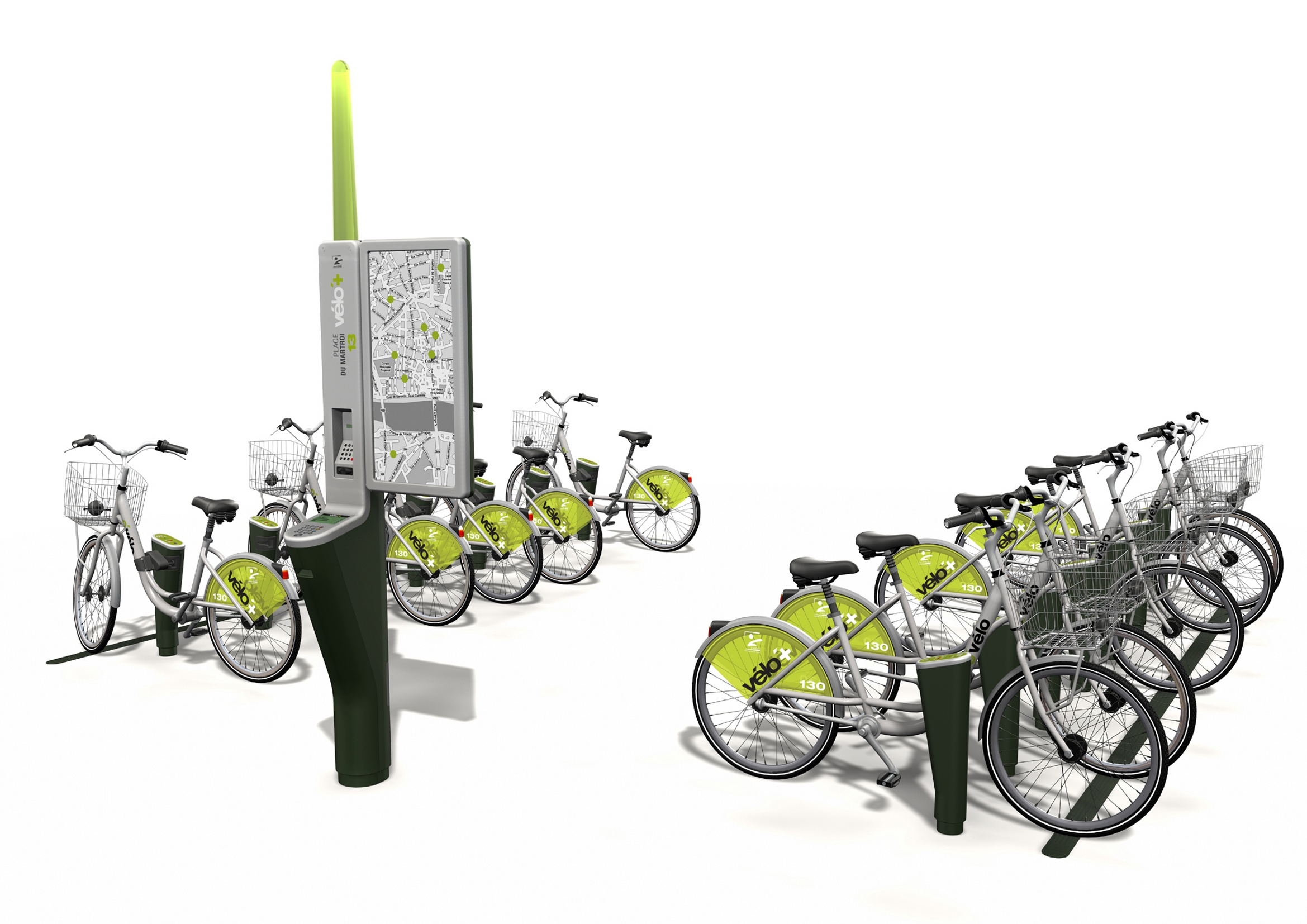 Vélo’+, station de vélos en libre-service à Orléans