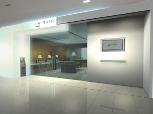 Concept architectural d’agence bancaire