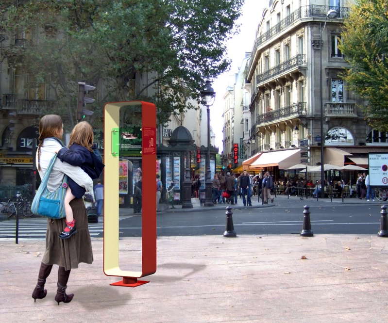 Les chemins du regard, mobilier urbain culturel