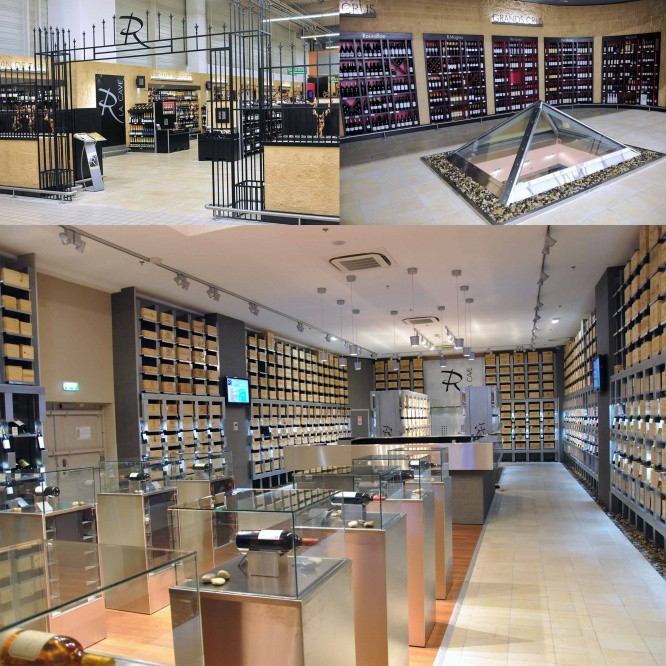 R LA CAVE, agencement de magasin