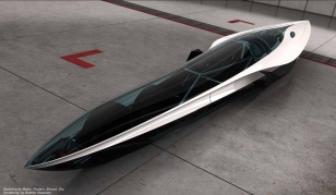 Saline burner, prototype de tentative de record du monde de vitesse à moteur à air