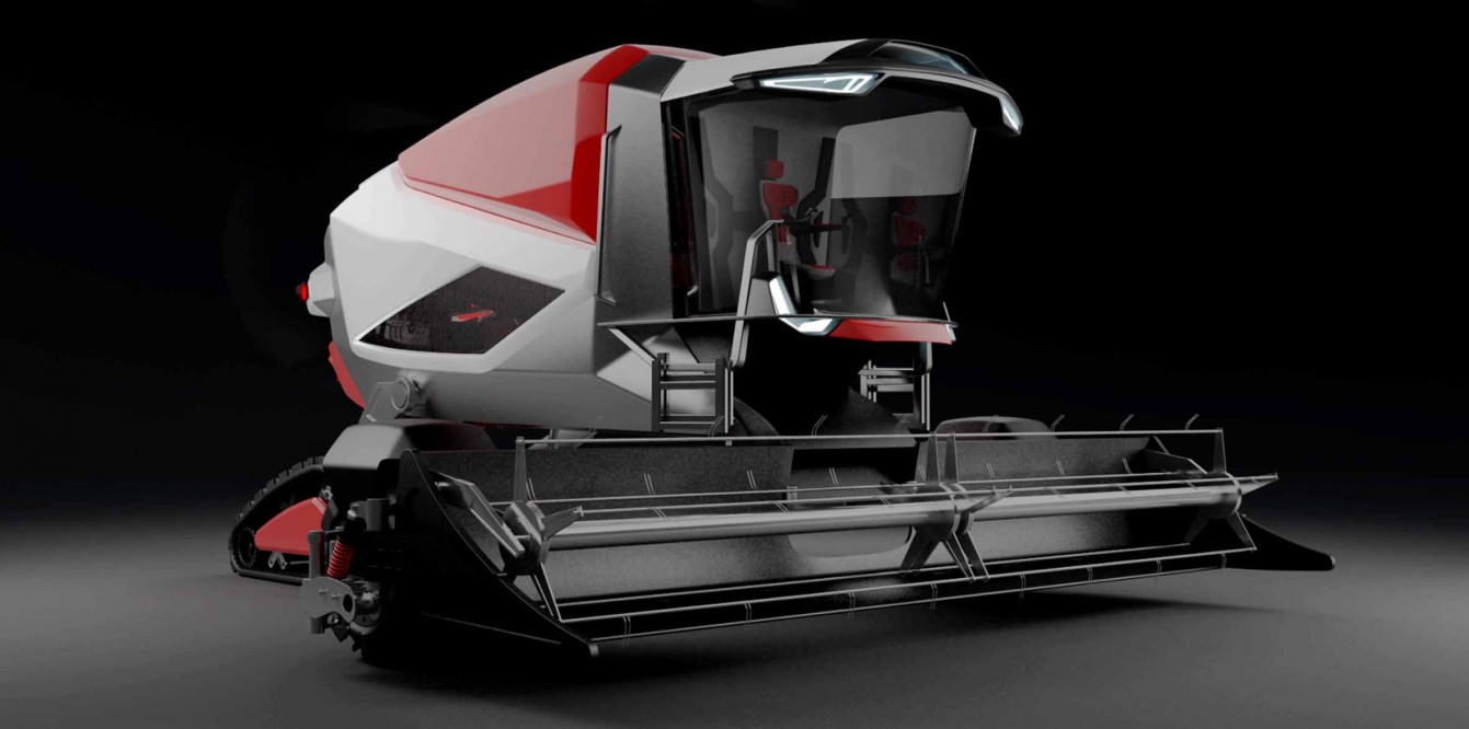 Massey Fergusson Harvester Concept, moissonneuse-batteuse repliable pour 2020