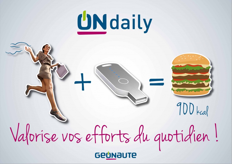 ONdaily, design d’un couple produit /service pour vous motiver à marcher plus !