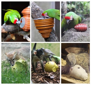 Les Simulacreries de la Ménagerie, distributeurs de nourriture pour animaux de zoo