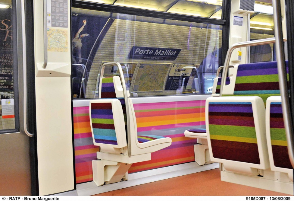 Ligne 1 du métro de Paris, cosmétique du matériel roulant