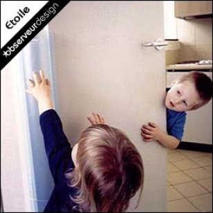 Anti-pince doigts et bloc porte