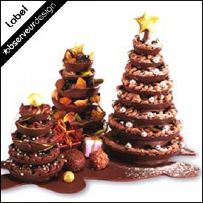 Sapin gourmand, présentoir de chocolats
