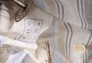 Artisanat fassi Voilage, tissu pour rideau ou baldaquin