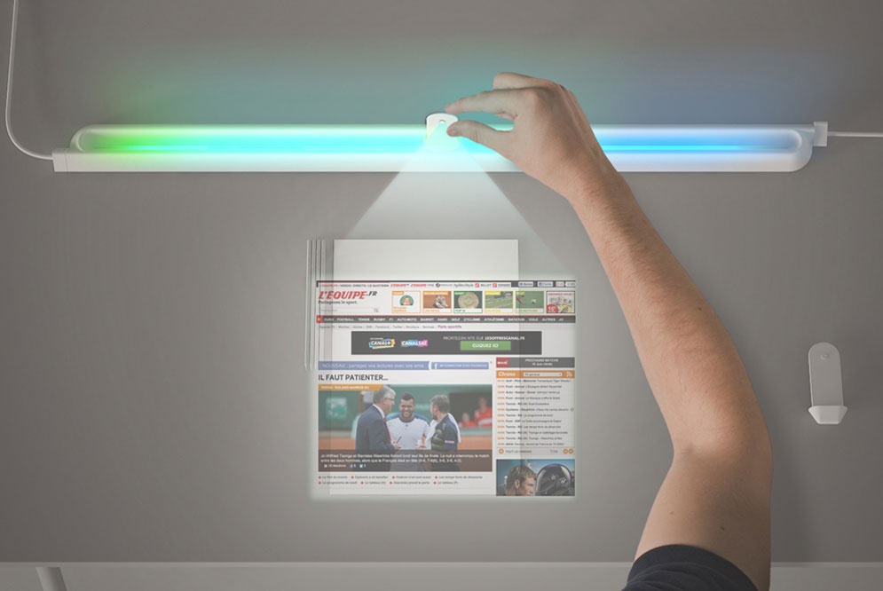 Les objets sans la lumière connectée, Lampe, navigateur et sémaphore 