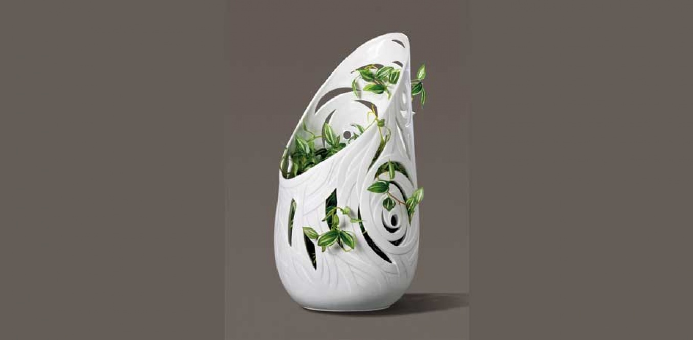 Babylone, pot de fleurs tuteur