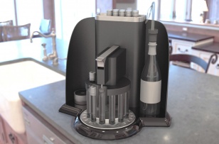 Witmaker, dispositif de remplissage d’échantillons de vin dans des tubes en verre