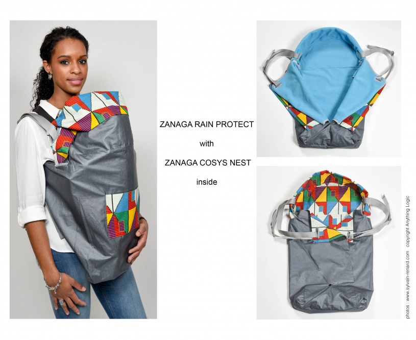ZANAGA BABY COVER - Nid d'ange avec harnais et couverture pour