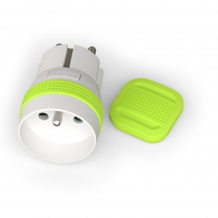 NIU ET SA MICROSMARTPLUG - Télécommande miniature sans fil et sa prise électrique intelligente