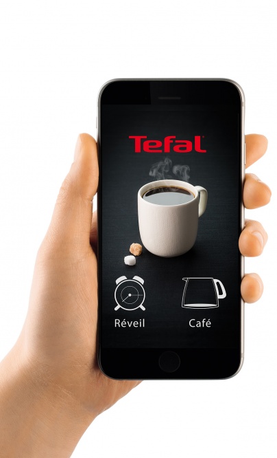 TEFAL RÉVEIL CAFÉ - Cafetière programmable connectée en bluetooth à un smartphone 