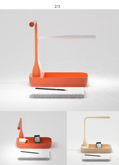 STICK 02 - Lampe led de bureau et plumier