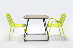 HYBA, mobilier de jardin acier