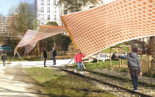 PARCELLES, design textile pour espace public urbain