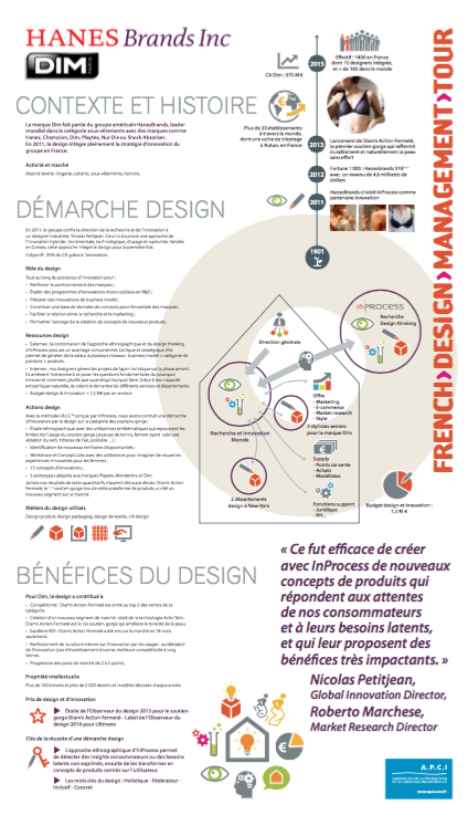French Design Management Tour - DIM / HanesBrands