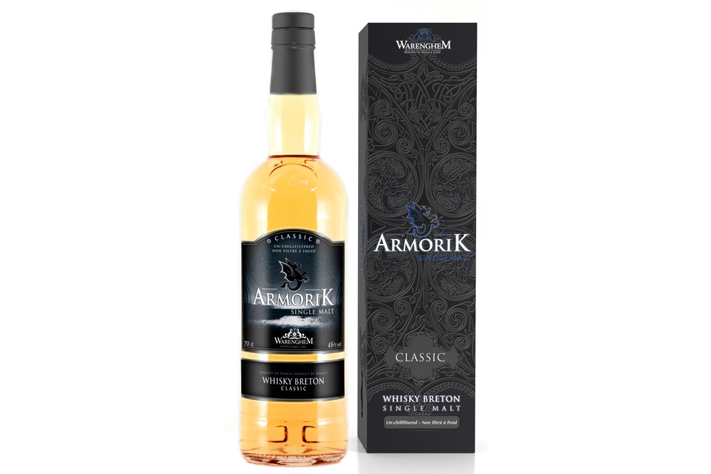 Whisky Armorik single malt, gamme de packaging